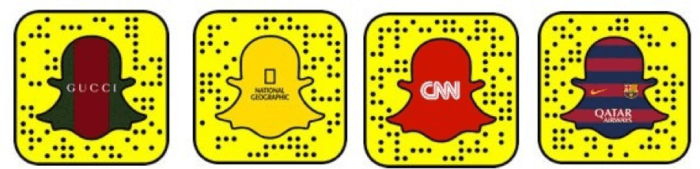 Snapchat QR codes