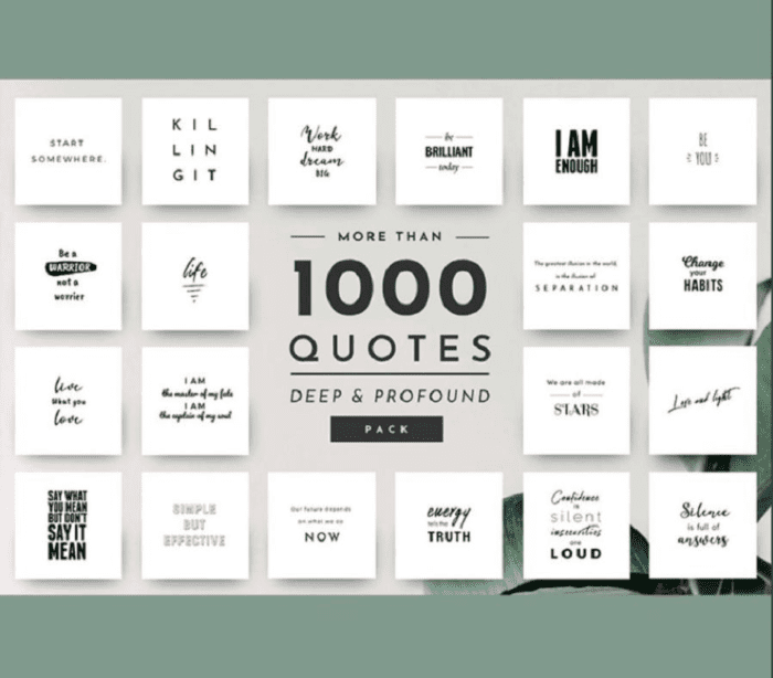 Social Media Quote Pack