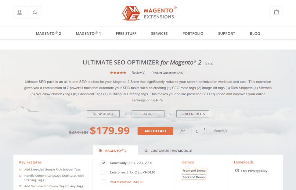 Technical product copy - Magento extensions