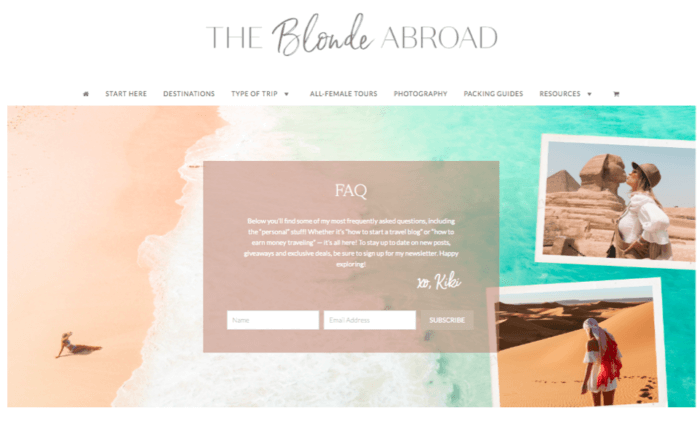 The Blonde Abroad